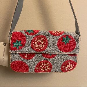 Anthropologie Tomato Fiona Beaded Bag